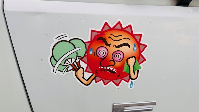 三和サービスの車両に描かれた熊谷のキャラクター